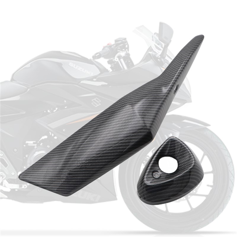 适用改装款GXR-消声器装饰碳纤维防烫板 排气管防护盖 尾罩