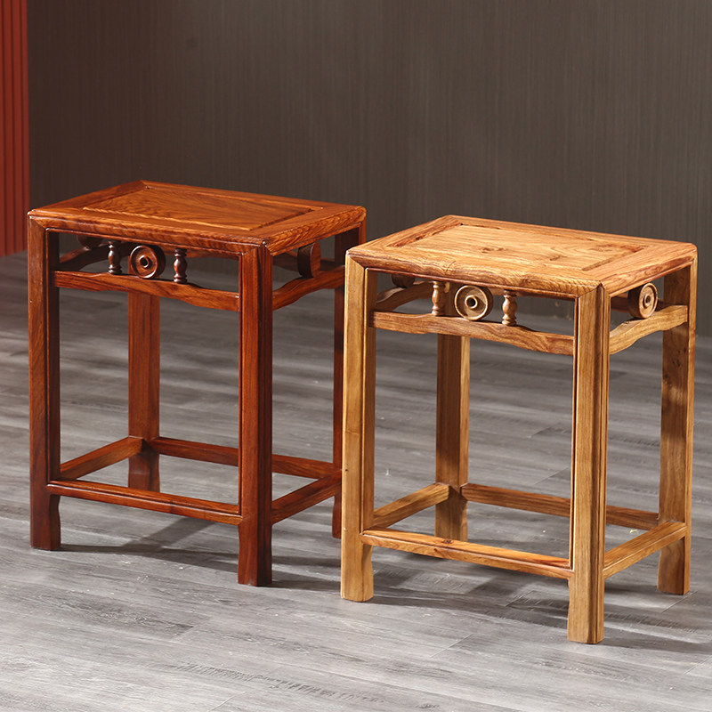 明式红木方凳梨木刺猬紫檀茶几凳板凳卯榫实木餐椅,住宅家具,红木椅凳,淘宝优惠券,粉丝福利购,淘宝优惠卷