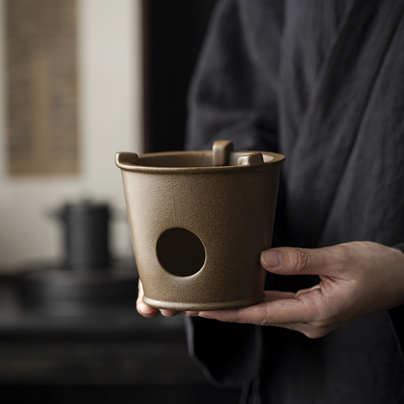 草木祠明火烧茶炉油灯酒精炉蜡烛温茶炉小炭炉酥油潮汕煮茶炉