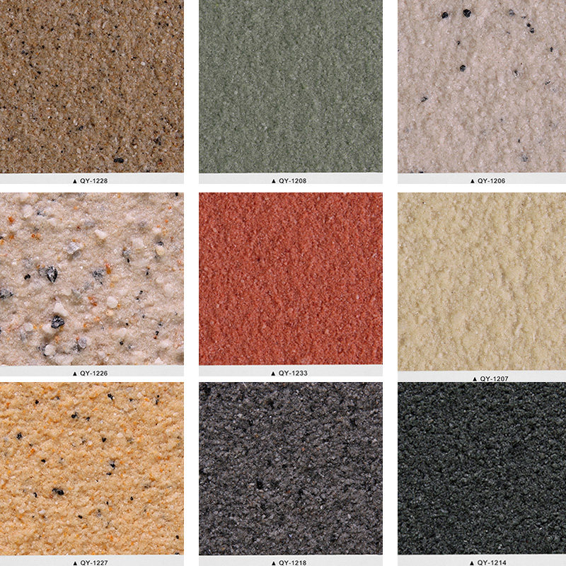 打板确认  砂胶漆 真石漆 肌理漆 岩片漆 水包水水包砂   金属漆