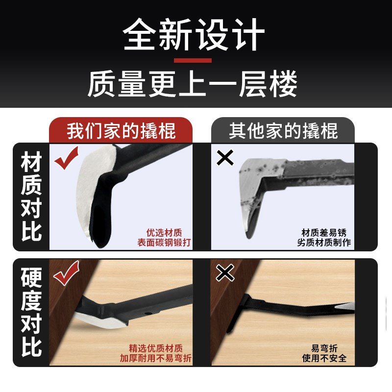 拔钉子拆木箱子起钉撬棍撬棒撬杠扁形起钉器拆木箱拔钉钳撬杆工具