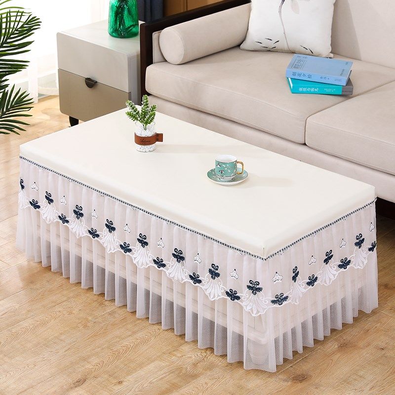 皮革防水防油免洗茶几罩四季通用防滑客厅餐桌布全包蕾丝防尘布,居家布艺,茶几垫,淘宝优惠券,粉丝福利购,淘宝优惠卷