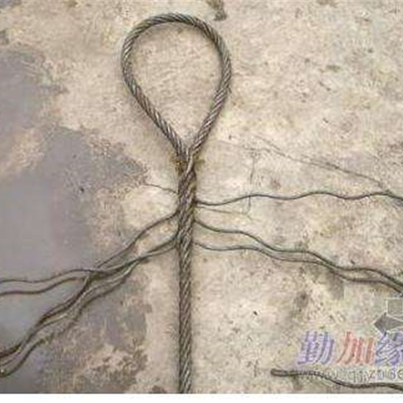 钢丝绳手工插编吊装油丝绳耐磨拖车巨力钢绳手编1mm起重吊车编头