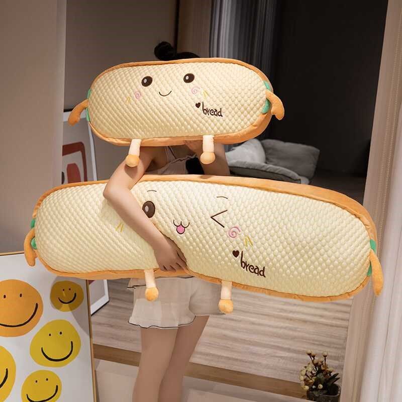 面包抱枕爱吐司大长条靠枕女生床上夹腿睡觉玩偶儿童抱睡布娃娃,居家布艺,床头靠垫,淘宝优惠券,粉丝福利购,淘宝优惠卷