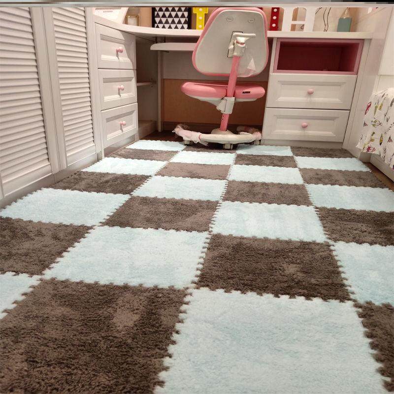 泡沫垫可裁剪卧室绒面地垫拼图床边窗台防潮女生阳台客厅大面积铺