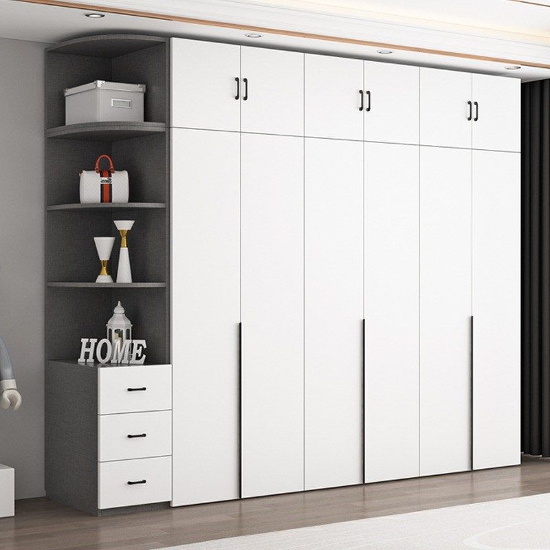 香港包郵全实木家用卧室生态板四六门整体柜子出,住宅家具,独立衣柜,淘宝优惠券,粉丝福利购,淘宝优惠卷