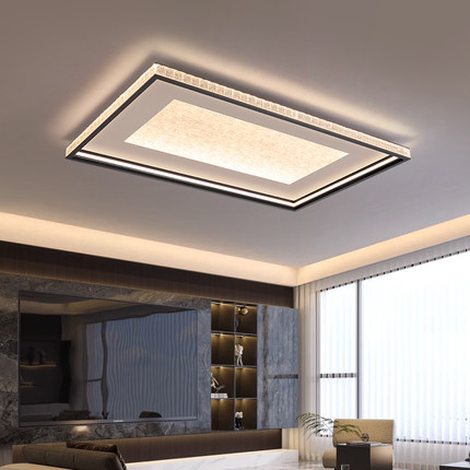 广东中山2025新款LED现代简约吸顶灯客厅卧室餐厅灯铝材方形灯具