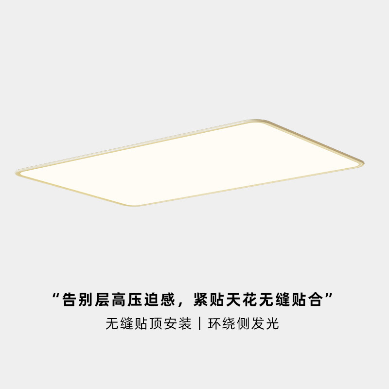1.6CM超薄无缝隙奶油风吸顶灯图片