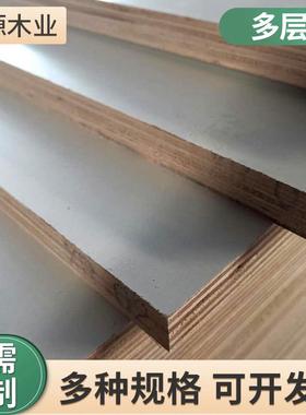 91618mm杨桉多层生态板三聚氰胺贴装饰面板免漆胶合板贴面板