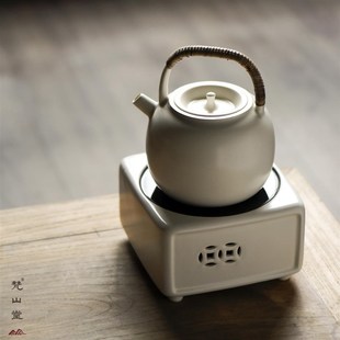梵山堂陶壶烧水陶瓷功夫茶具电陶炉苏打釉煮茶壶老白茶专用煮茶器