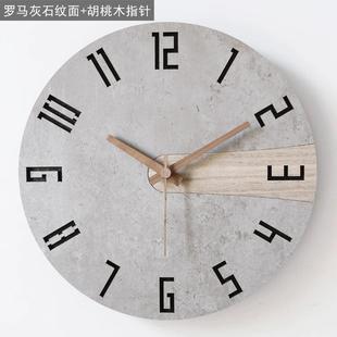 轻奢时尚 北欧挂钟静音家用现代钟表创意客厅卧室简约挂表个性 时钟