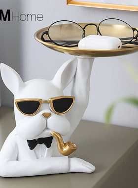 北欧轻奢创意g进门口入户玄关钥匙收纳摆件客厅装饰品乔迁新居礼