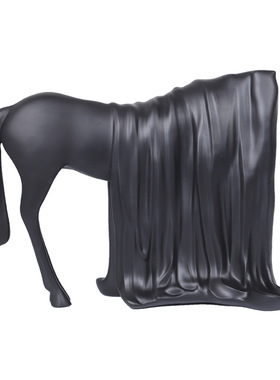 新中式神秘马创意摆件家居样板房间售楼处Q玄关博古架动物饰品