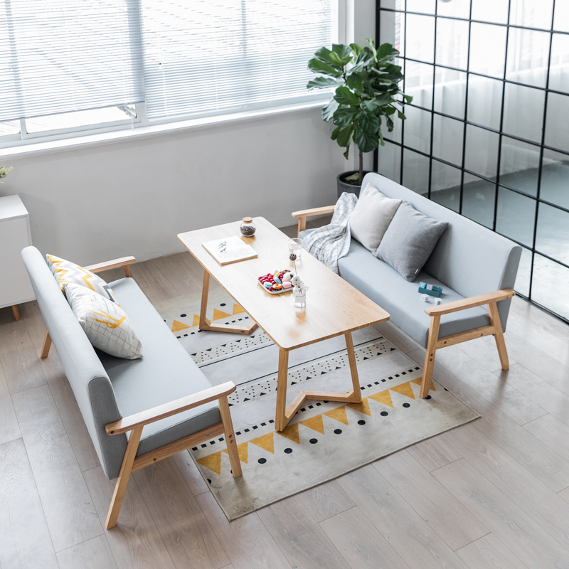 甜品奶茶店桌椅休息区咖啡厅卡座办公室休闲会客接待沙发