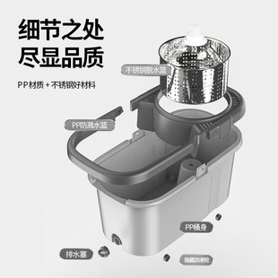 懒人双R驱动旋转拖把地 家用拖把桶布一拖两用净家用干湿拖把新款