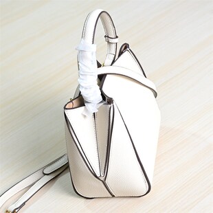 255/19时l尚百搭荔枝纹皮革变形手提斜跨水桶包