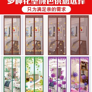 磁铁家用纱窗网窗纱免打孔 魔术贴防蚊门帘磁性高档静音纱门夏季
