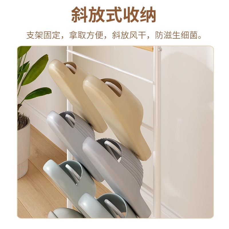 拖鞋架落地式浴室免打孔门口入户门后洗手间晾Q晒简易沥水多层收