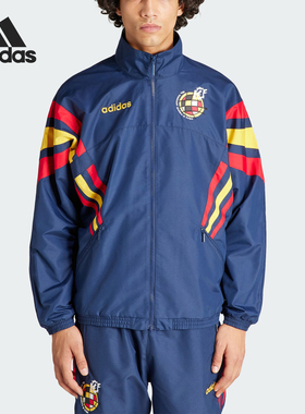 Adidas/阿迪达斯官方正品西班牙足球休闲文化男士梭织夹克IT7753