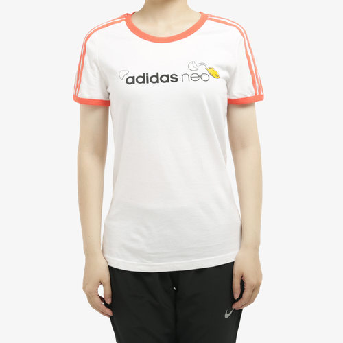 Adidas/阿迪达斯正品neo蛋黄哥联名女子运动短袖T恤GL7211 GL7212