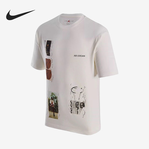 Nike/耐克官方正品JORDAN男士篮球夏季印花透气短袖T恤FN5987-133