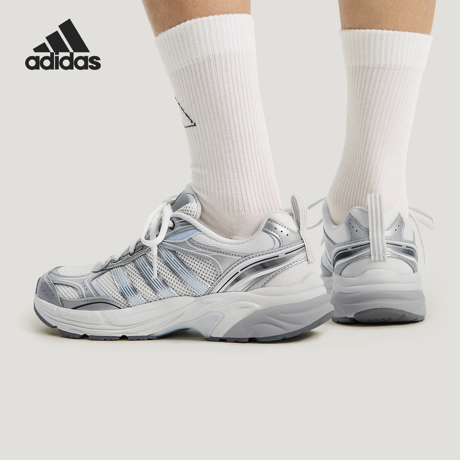 Adidas/阿迪达斯官方正品NEON FLUX男女低帮透气网眼老爹鞋KK3083
