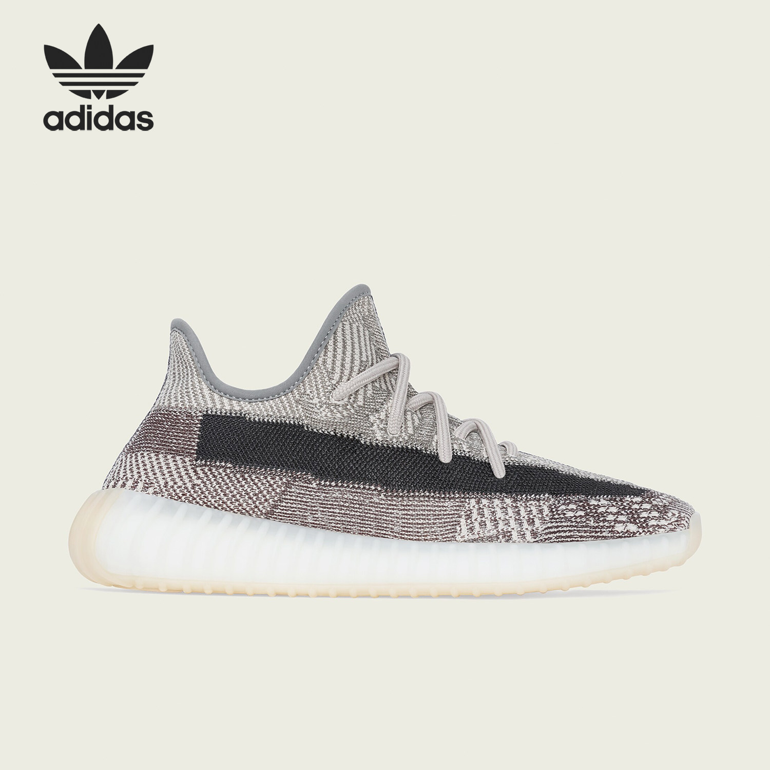 Adidas/阿迪达斯正品Yeezy 350 V2 卡其灰麻灰侃爷椰子跑鞋FZ1267图片