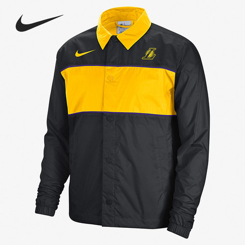 Nike/耐克官方正品NBA洛杉矶湖人男子休闲运动夹克外套DR2338-010