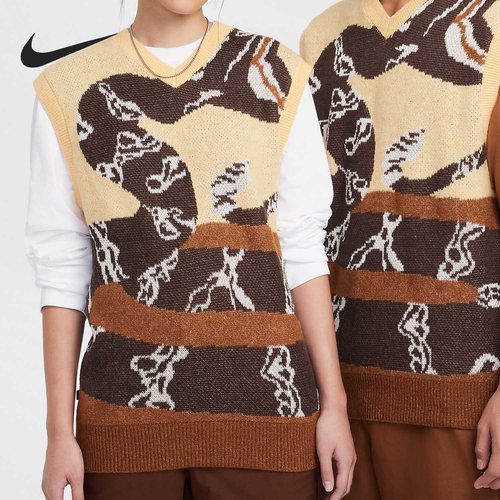 Nike/耐克官方正品当季新款男女毛衣针织马甲背心FV7392-202