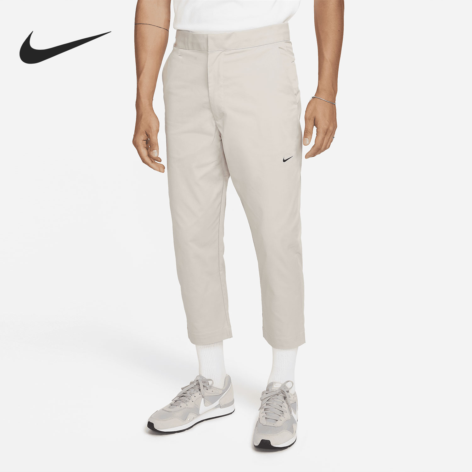 Nike/耐克官方正品男子舒适中腰梭织系带运动休闲长裤 DD7033-236 - 实物图