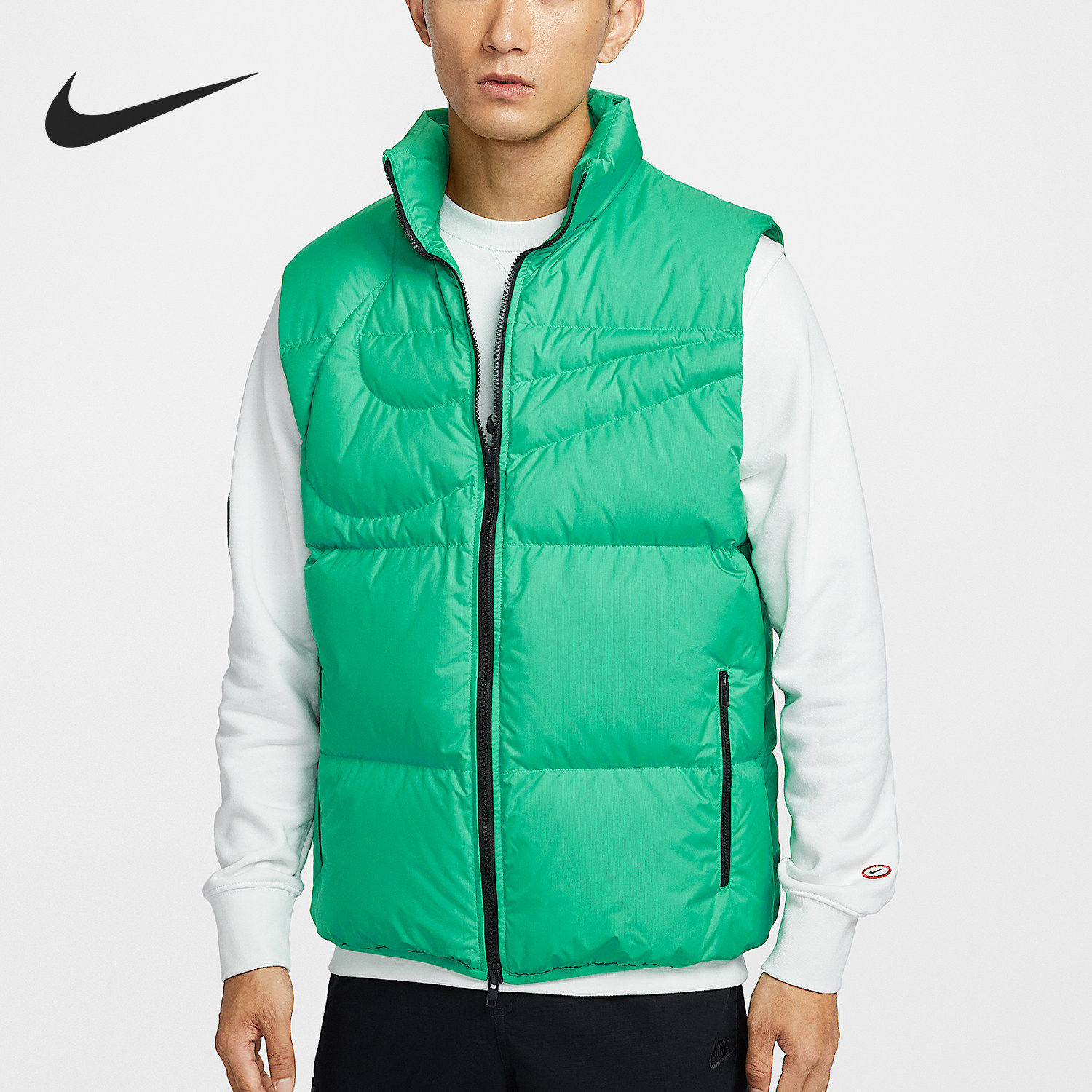 Nike/耐克官方正品2026春季款男士立领日常羽绒马甲IH2369-324