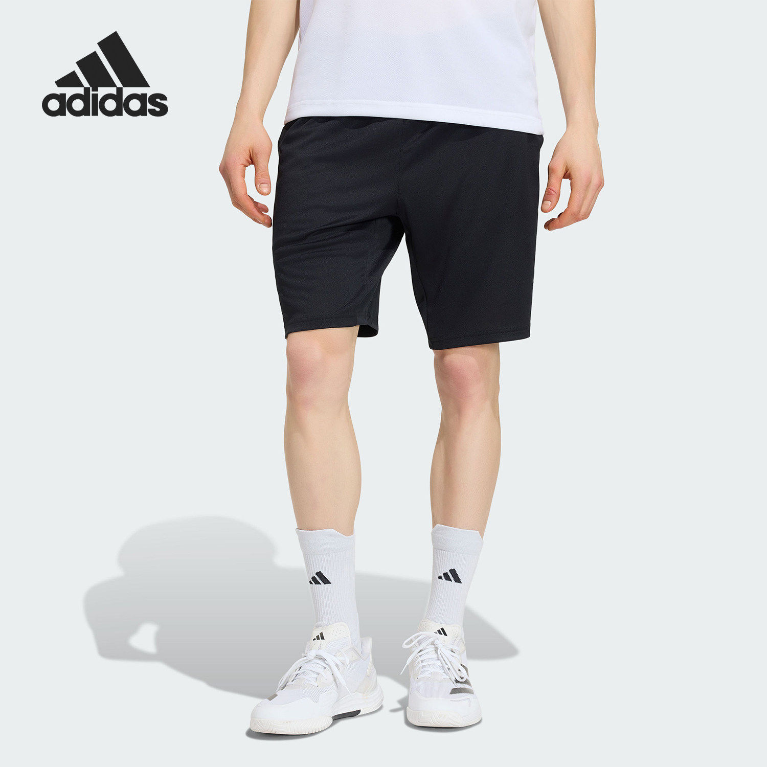 Adidas/阿迪达斯官方正品男士休闲透气舒适网球运动短裤KF7467
