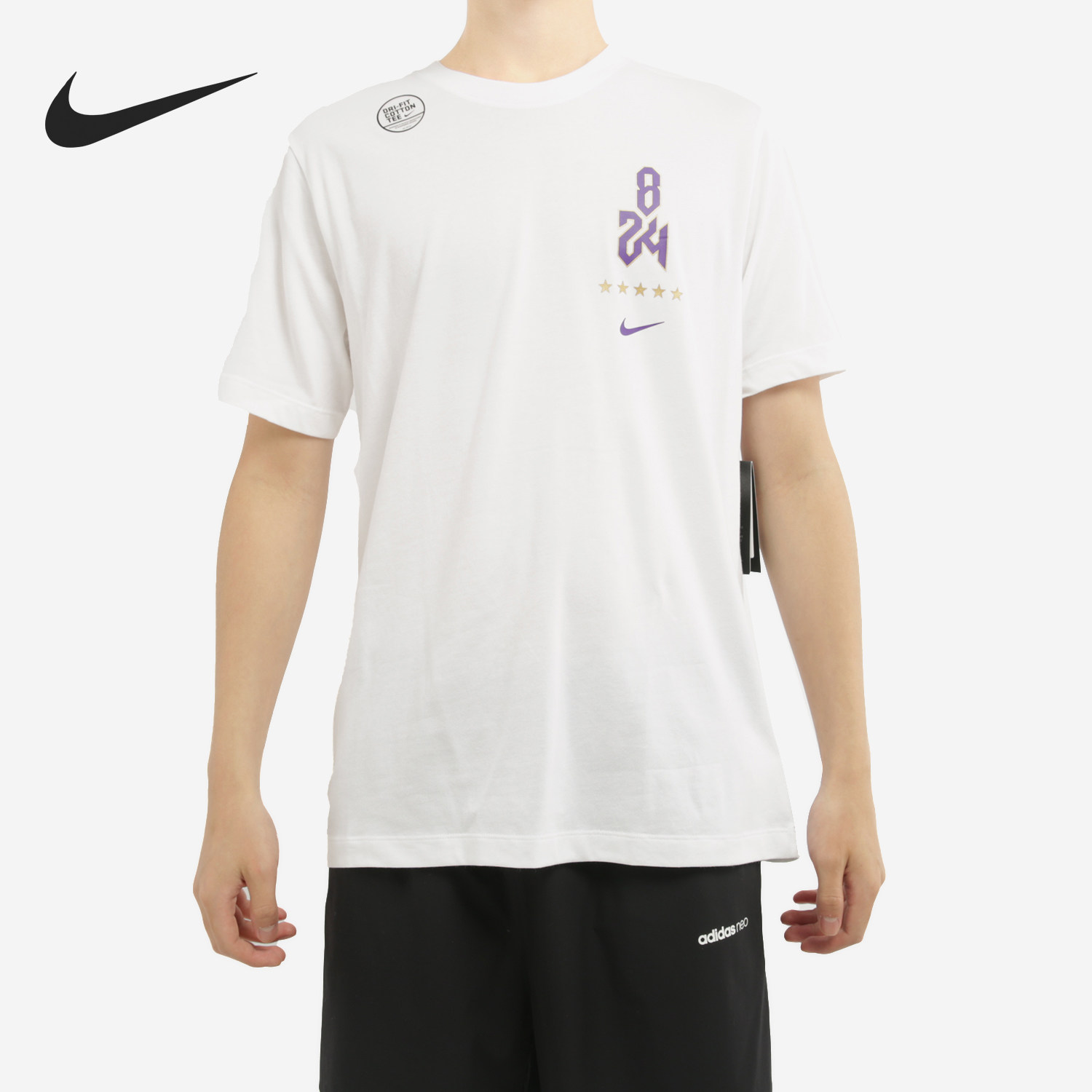 Nike/耐克官方正品男子纪念篮球印花运动透气宽松短袖T恤 CV1043