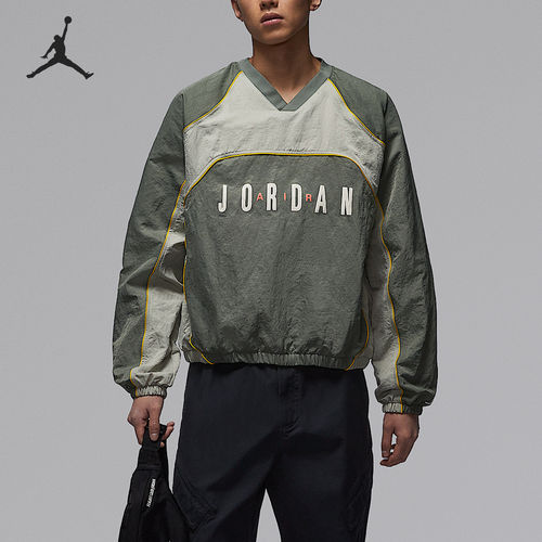 Nike/耐克官方正品JORDAN男士拼接印花梭织长袖上衣IF1836-351