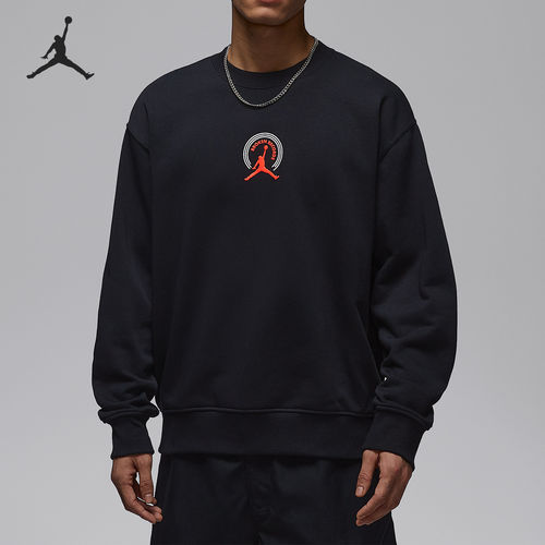 Nike/耐克官方正品JORDAN男士字母印花运动休闲套头衫IQ2981-010