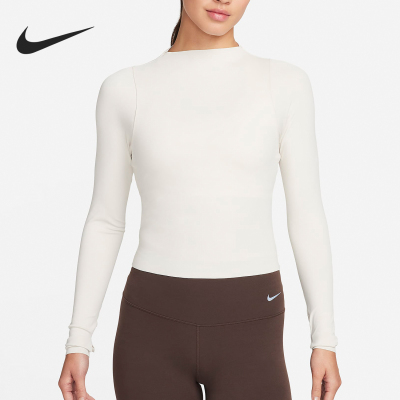 Nike/耐克官方正品新款女士弹力透气休闲运动长袖T恤FN3023-104