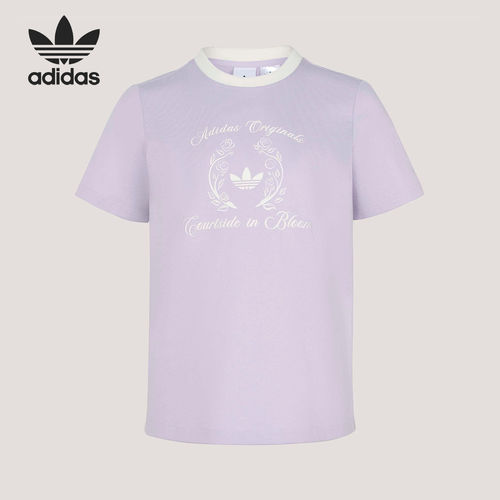 Adidas/阿迪达斯官方正品三叶草女士亲肤运动日常透气T恤KY5735