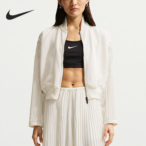 Nike/耐克官方正品Sportswear女士梭织短款褶裥袖夹克IQ0437-133