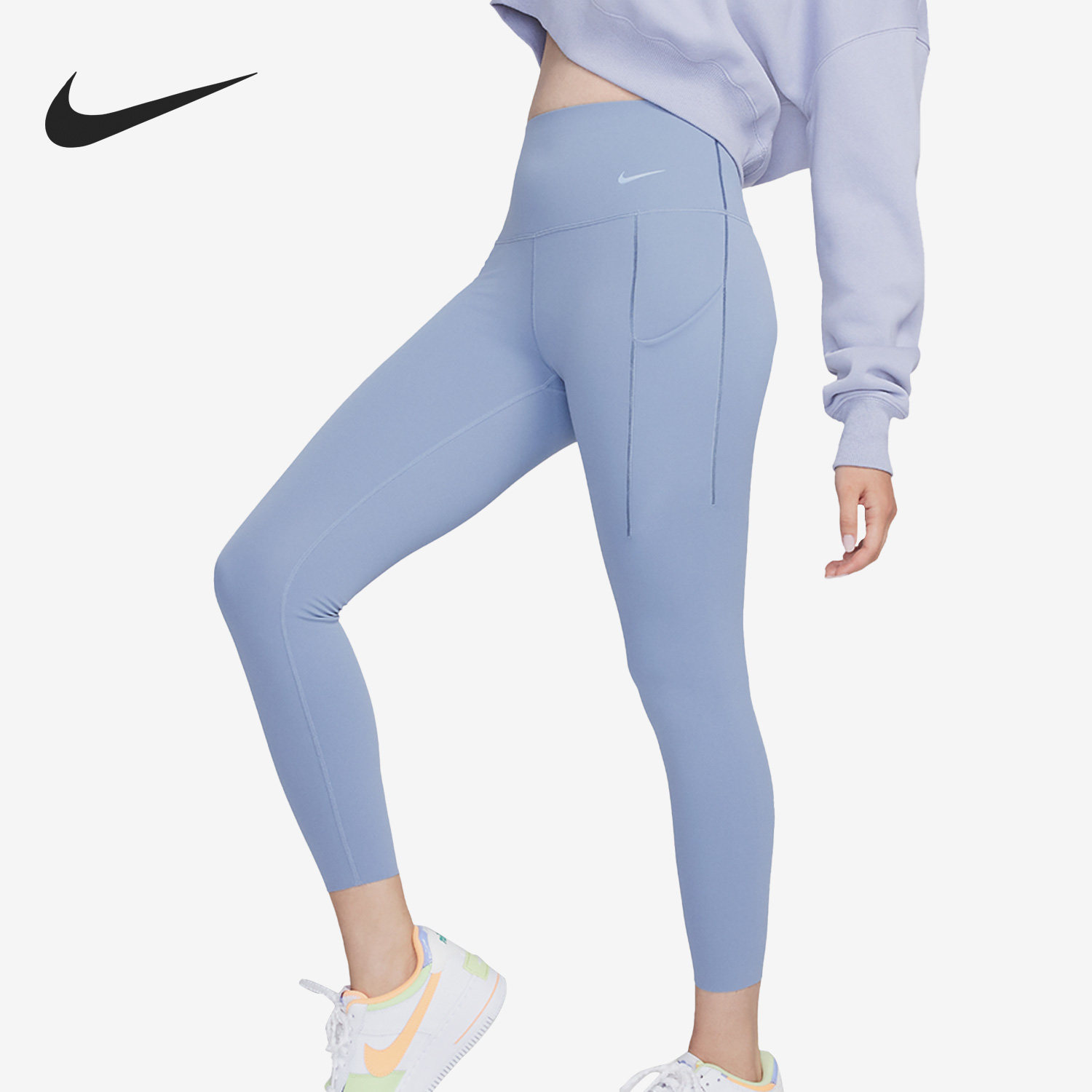Nike/耐克官方正品当季运动女子休闲透气健身紧身长裤DQ5898-493