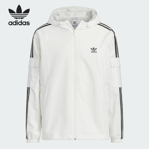 Adidas/阿迪达斯官方正品三叶草男女休闲三条纹梭织外套KB1944