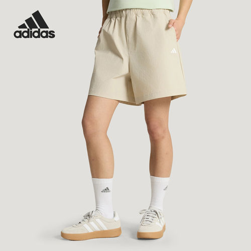 Adidas/阿迪达斯官方正品夏季女士梭织简约运动宽松短裤KX6811