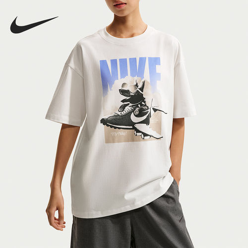 Nike/耐克官方正品2026夏季女士透气轻薄休闲运动T恤IR7588-121