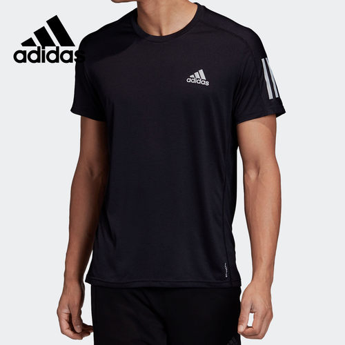 Adidas/阿迪达斯官方正品男子反光跑步运动透气短袖T恤 GC7873