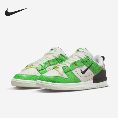 Nike/耐克官方正品Dunk Disrupt2男女蛇纹低帮复古板鞋DV1491-101