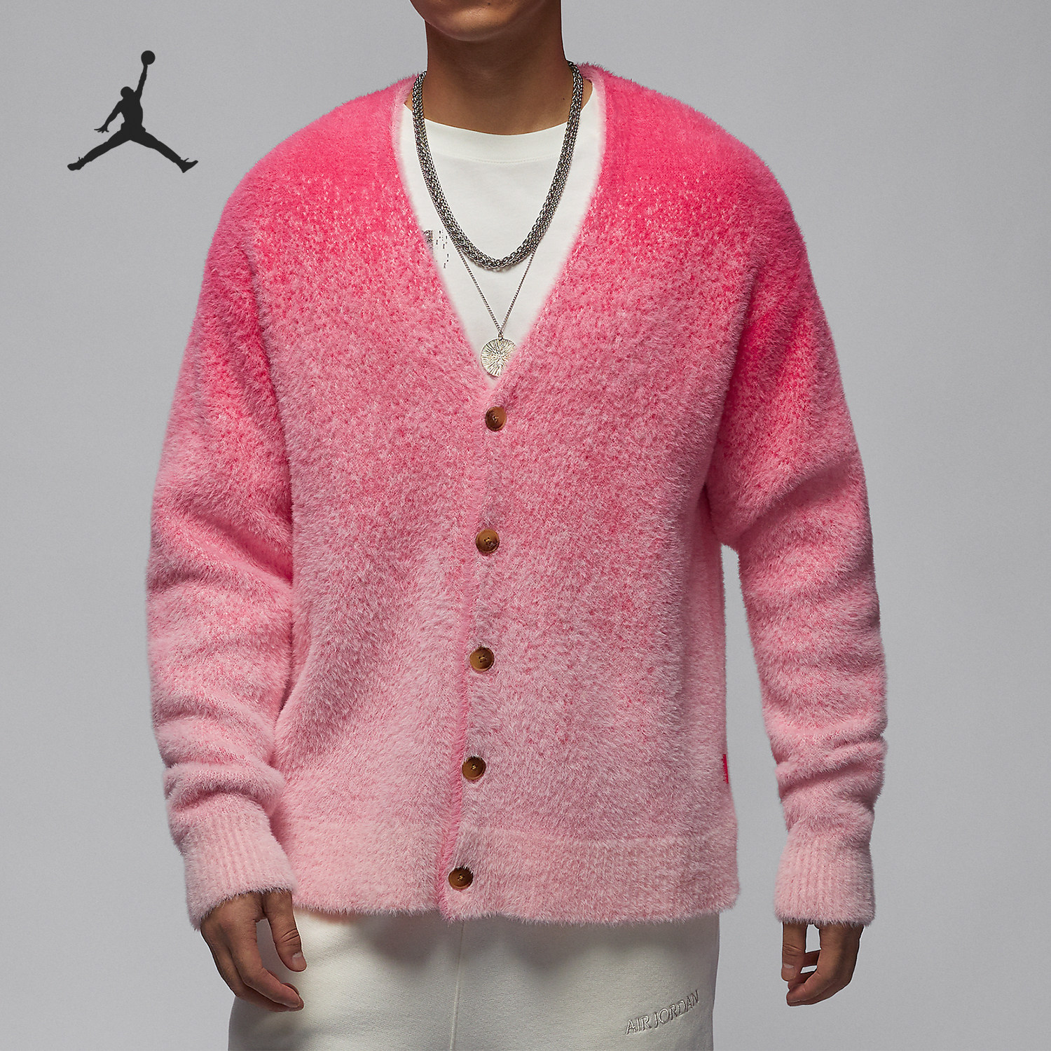 Nike/耐克官方正品JORDAN男士针织线衣渐变开衫外套FV7427-629