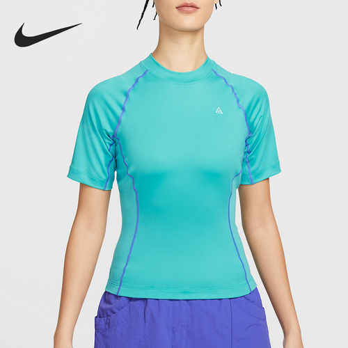 Nike/耐克官方正品2026春季款女士圆领修身透气短袖IO1461-345
