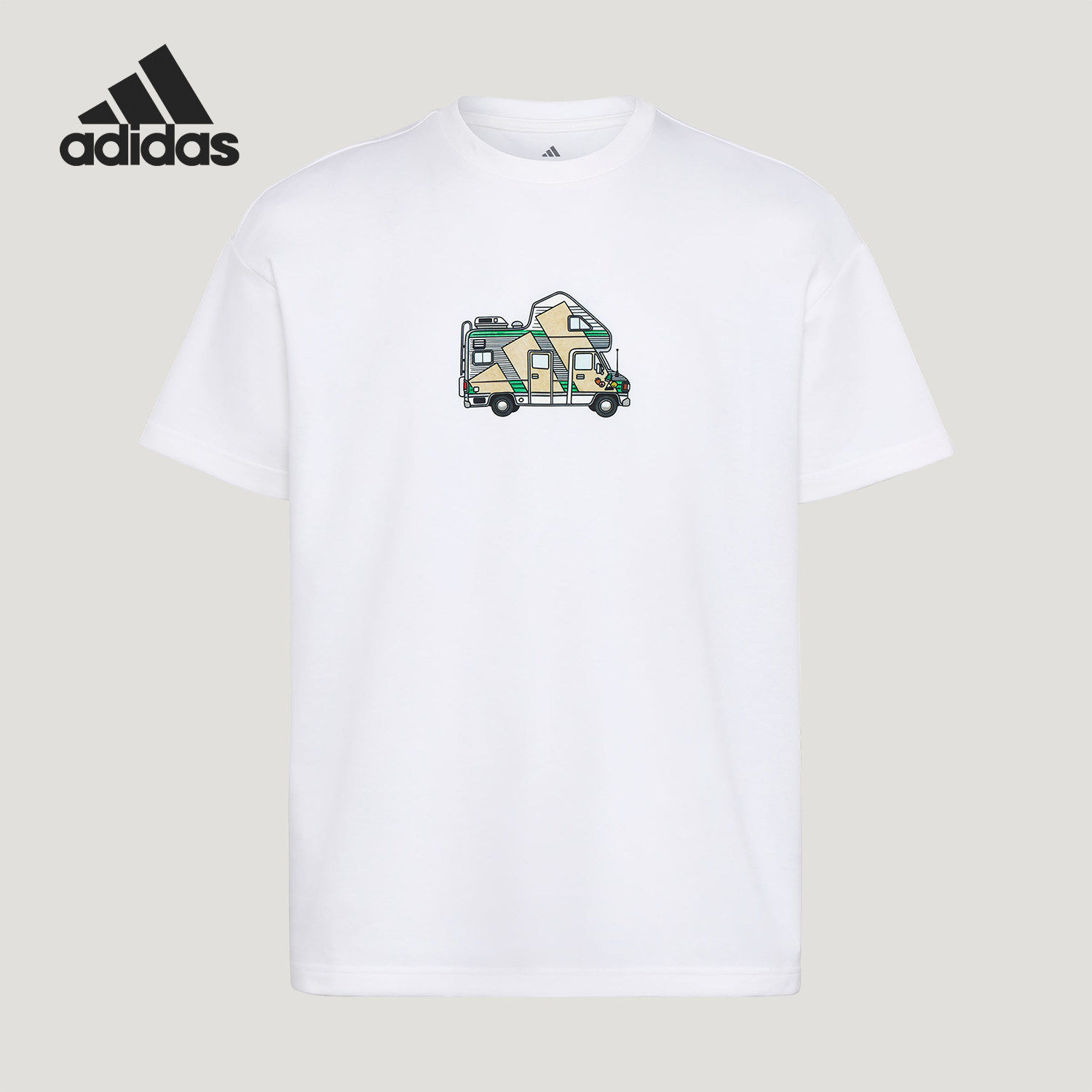 Adidas/阿迪达斯官方正品MT CAMPER TEE男女宽松针织T恤KG3844