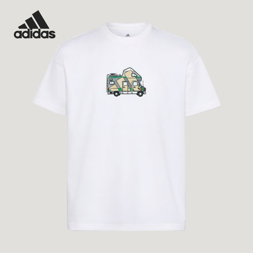 Adidas/阿迪达斯官方正品MT CAMPER TEE男女宽松针织T恤KG3844