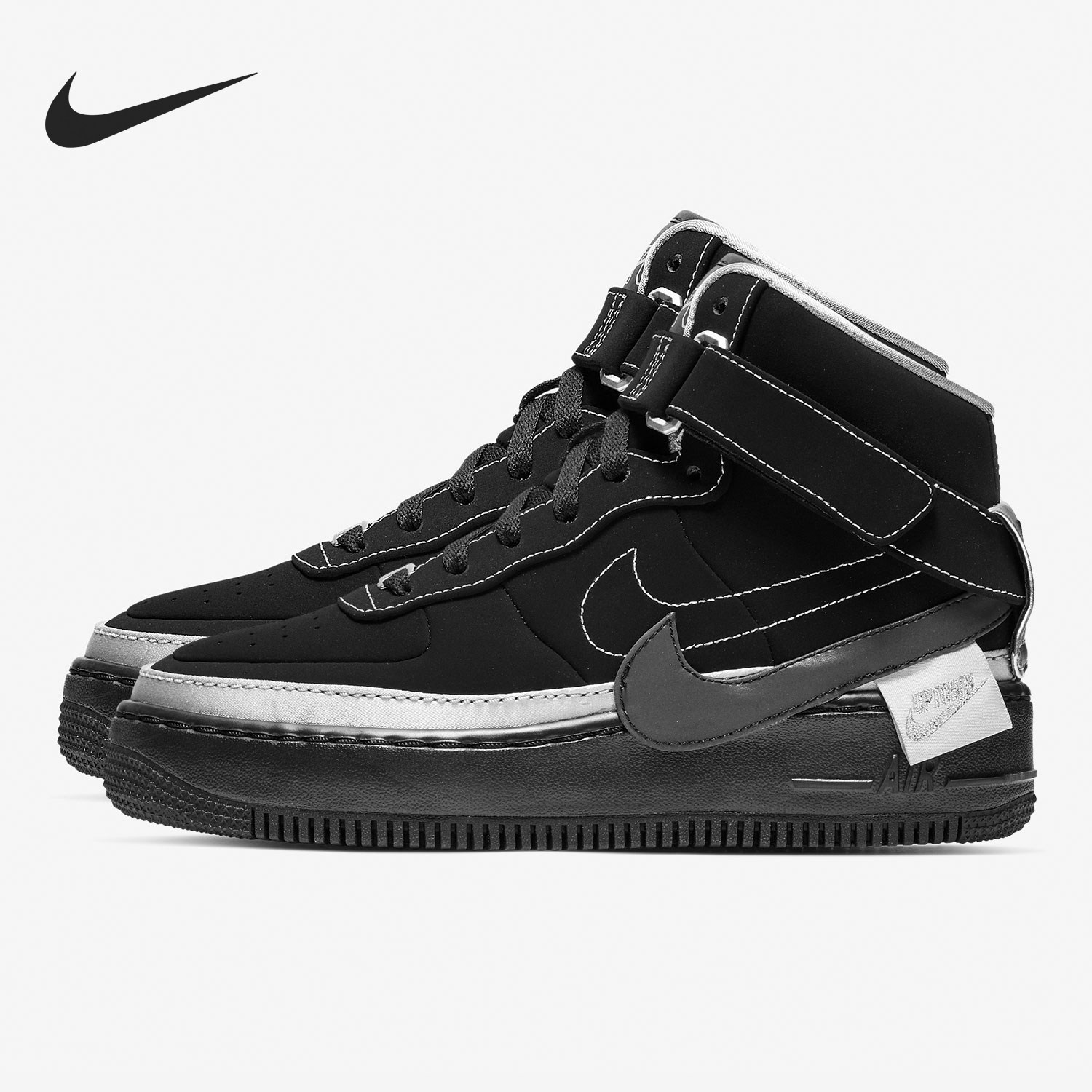 Nike/耐克官方正品运动女士魔术贴系带防滑简约篮球鞋BV1575-001