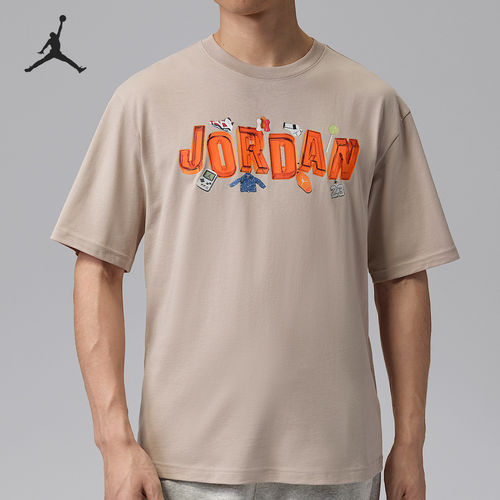 Nike/耐克官方正品Jordan男士针织日常时尚潮流短袖T恤IR6306-236